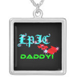 ღ╬♥ÊPÏÇ #1 Daddy Sterling Silver Necklace♥╬ღ