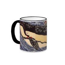 巨鯨, 国芳 Big Whale, Kuniyoshi, Ukiyoe Mug