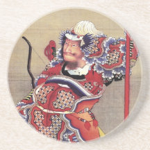 戦士 Warrior 葛飾北斎 Katsushika Hokusai Coasters