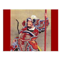 戦士 Warrior 葛飾北斎 Katsushika Hokusai Postcards