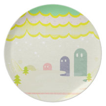 星の国の不思議な生物Delta01typeD　かわいいお皿 Plate