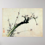 梅花, 北斎 Plum Blossoms, Hokusai, Ukiyo-e Print