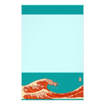 浮世絵風紅茶 stationery オリジナルレター用品