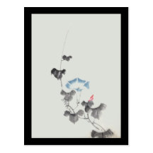 葛飾北斎 Morning Glory Blossom,  Hokusai Postcards