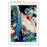 葛飾北斎 Ono Falls, Katsushika Hokusai Cards