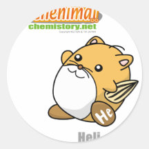 002 Heli of Chenimal Round Sticker
