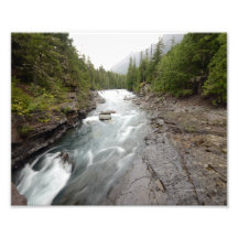0044 8/12 Mc Donald falls Glacier park Art Photo