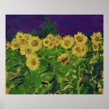 0067-le champ des tournesols posters