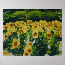 0074-les tournesols poster