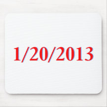 01/20/2013 - Obama's last day as President Mouse Mat