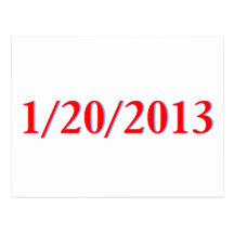 01/20/2013 - Obama's last day as President Postcards