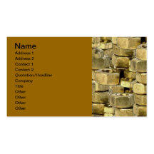 092106-nuts BLING GOLD TOUGH GANGSTER MECHANICS RA Business Card Templates