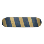092 NAVY GOLD GRUNGE STRIPES SAILOR PATTERN MAN TE SKATEBOARDS