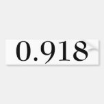 0.918 Bumper Sticker