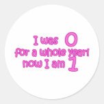 0 Till I Was One 1st b-day Gifts Stickers
