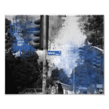 1000 West Adams Bl Sign Photo Print