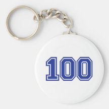100 - anniversary key chains