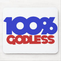 100% Godless Atheist Mousemat