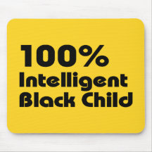 100% Intelligent Black Child Mouse Mats