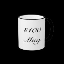 $100 Mug mugs
