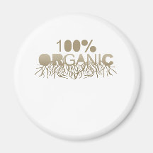 100% Organic T-shirt Magnet