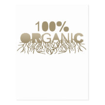 100% Organic T-shirt Postcards