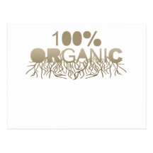 100% Organic T-shirt Postcards