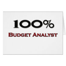 100 Percent Budget Analyst Cards