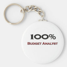 100 Percent Budget Analyst Key Chain