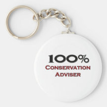 100 Percent Conservation Adviser Keychains