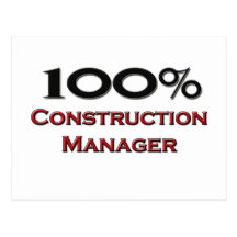 100 Percent Construction Manager Post Cards