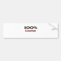 100 Percent Cooper Bumper Sticker