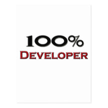 100 Percent Developer Postcard