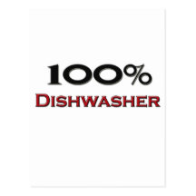 100 Percent Dishwasher Post Cards