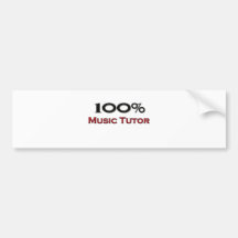 100 Percent Music Tutor Bumper Stickers
