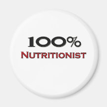 100 Percent Nutritionist Refrigerator Magnets