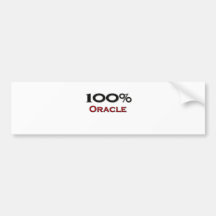 100 Percent Oracle Bumper Sticker