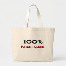 100 Percent Patent Clerk Canvas Bag