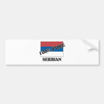 100 Percent SERBIAN Bumper Sticker
