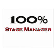 100 Percent Stage Manager Postcards