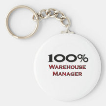 100 Percent Warehouse Manager Keychains