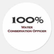 100 Percent Water Conservation Officer Stickers