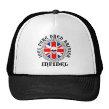 100% Pure Bred British Infidel Cap Trucker Hats