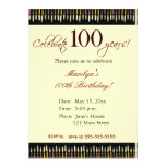 100 Year old Birthday party invitation