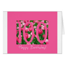 100th birthday greeting greeting card
