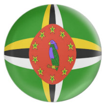 10 inch Plate Dominica flag