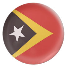 10 inch Plate East Timor flag