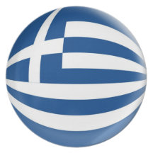 10 inch Plate Greece flag
