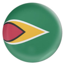 10 inch Plate Guyana flag