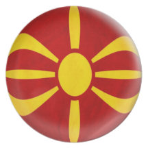 10 inch Plate Macedonia Macedonian flag